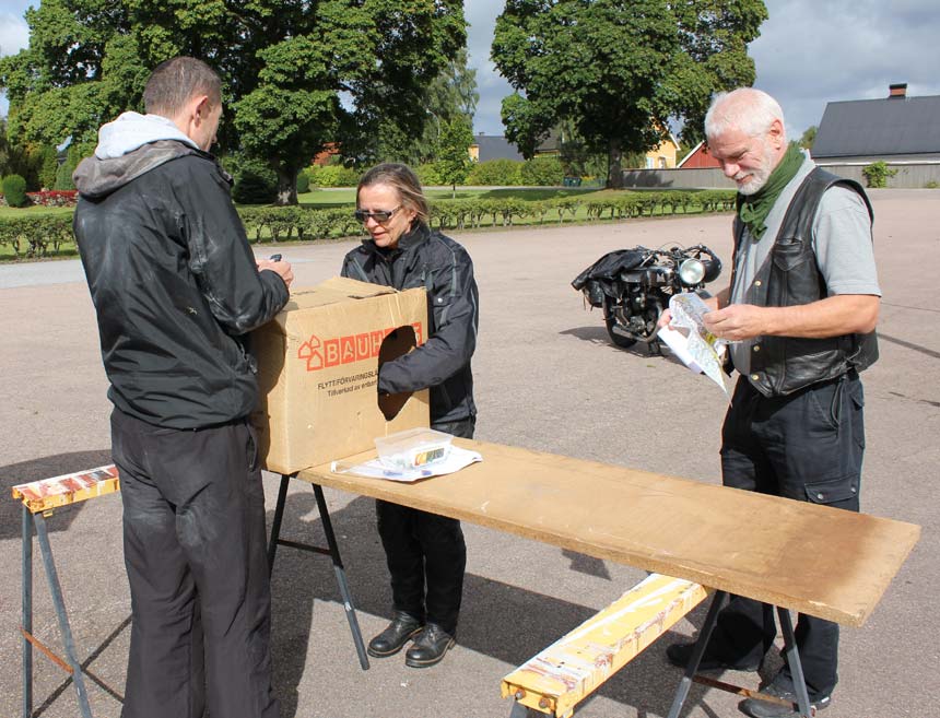 Skånska Anglofilrallyt andra kontrollen 2012