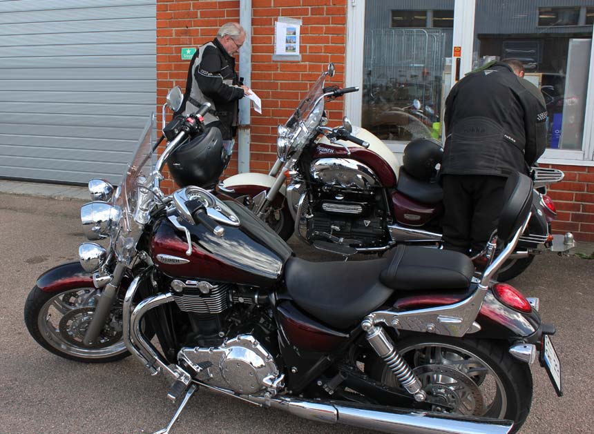 Skånska Anglofilrallyt parkeringen i målet 2012